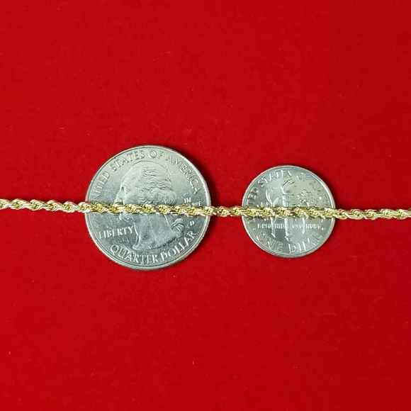 10kt Gold Rope Chain